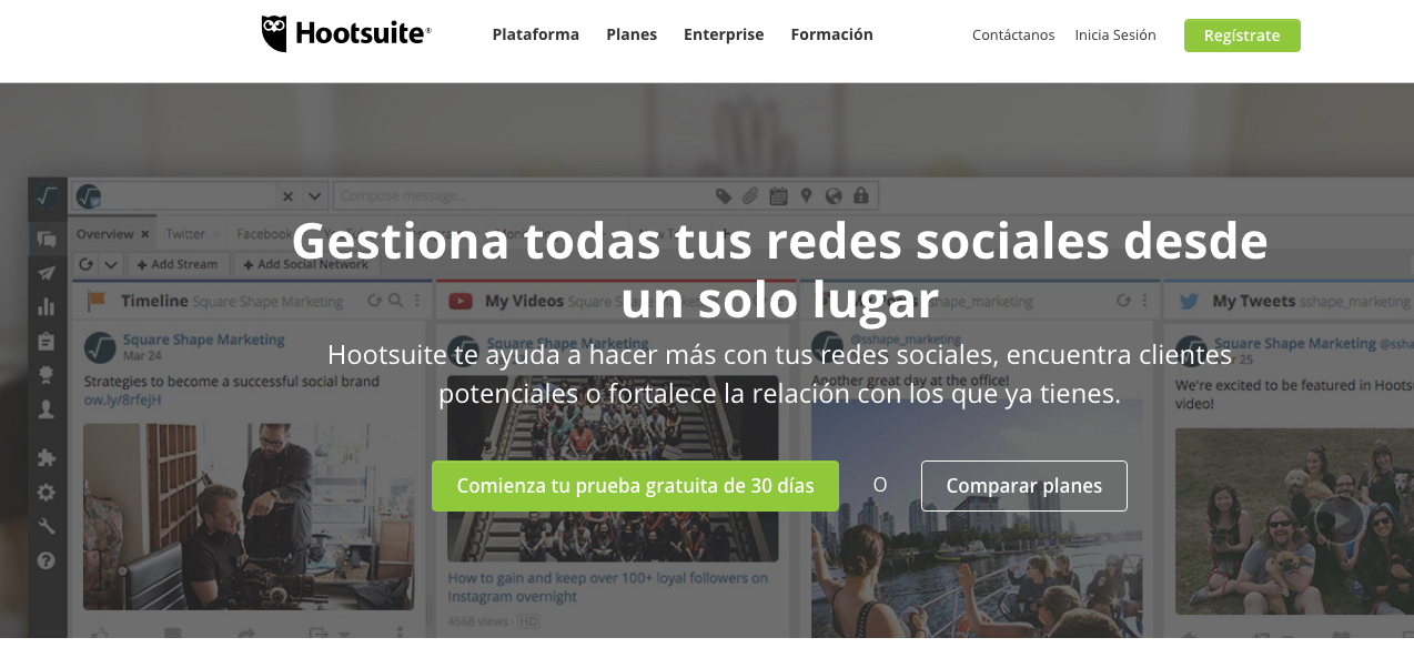 Hootsuite: herramientas para Redes Sociales